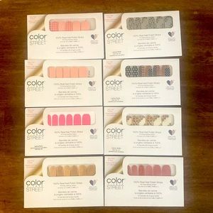 Color Street Nail Polish strips bundle ( 8 sets)